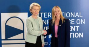Giorgia Meloni e la Von der Leyen