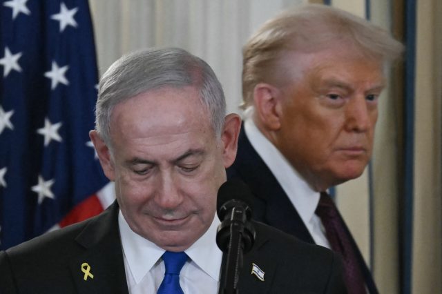 Donald Trump meets Israeli PM Benjamin Netanyahu
